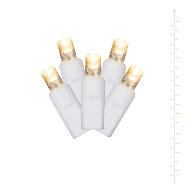 Rideau lumineux de Noël à DEL, Blanc chaud, H 2 po x l 1 po x P 144 po
