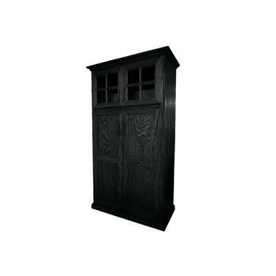Traditional Solid Wood Oak Kithen Pantry with upper storage by Red Barrel Studio