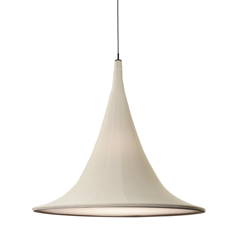 Cabana Pendant, Beige, 31.5" H x 35.4" W x 35.4" D