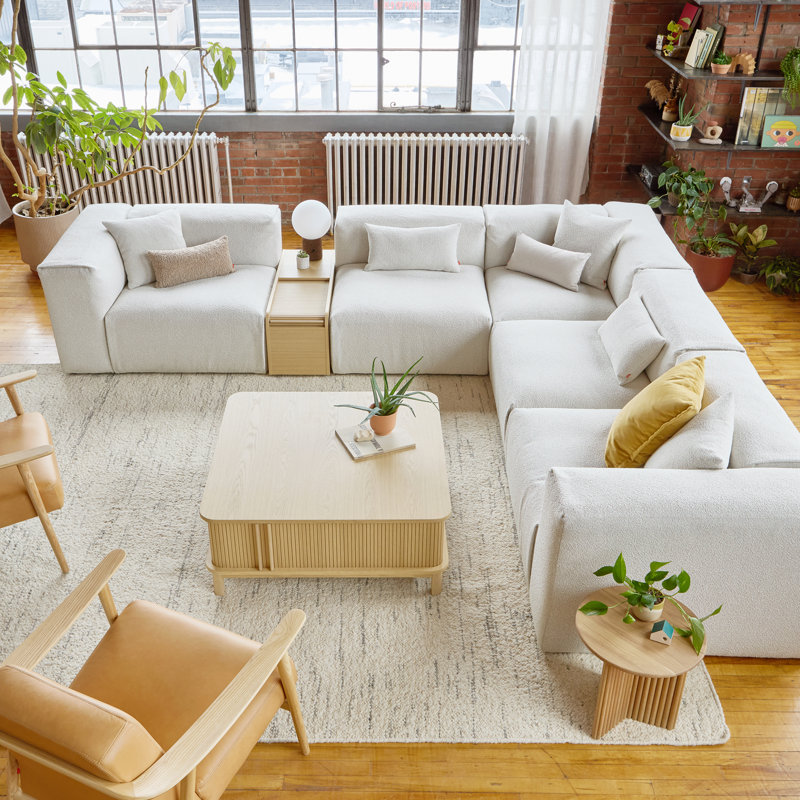 Nest Modular Sectional, Bone Boucle