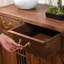 Armoire console en bois d'orme massif