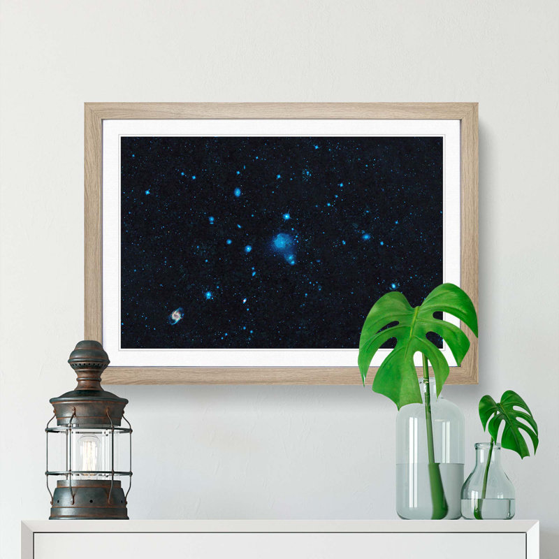 Out of Space Vol.10 - Picture Frame Graphic Art Print, 62cm H x 87cm W x 2cm D, Oak Framed