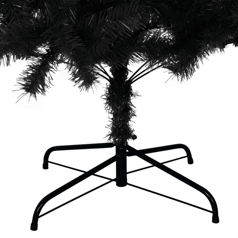 Arbre de Noël artificiel de Noël avec support en PVC, 7 pi x 4 pi, Or