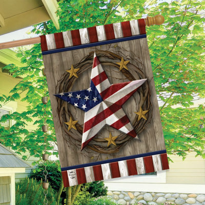 American Barn Star House Flag