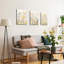 40*30,3Pcs Framed Colorful Wildflower Canvas Wall Art.