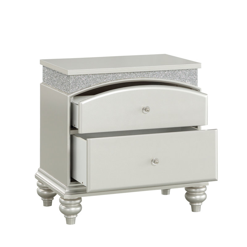 Table de chevet Marvelous Silver-Platinum