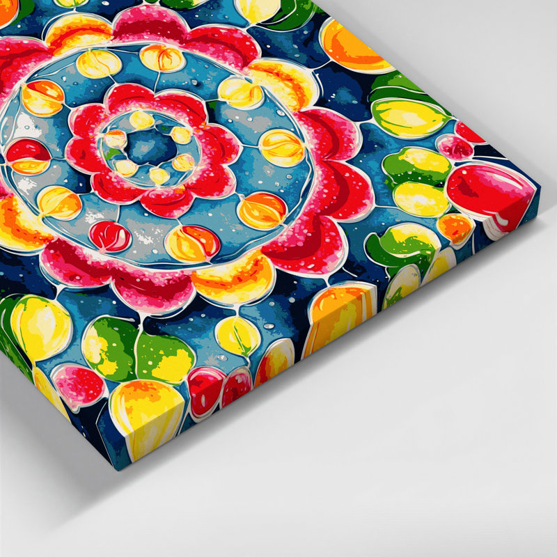 Art mural sur toile, "Desserts fruit jellies", H 12 po x l 12 po