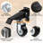 4 PCS Workbench Casters Kit, Heavy Duty Casters with Brake with Lifting and Lowering Function,Quick Release Stepdown Caster for Workbenches, Tables, Load 880LBS