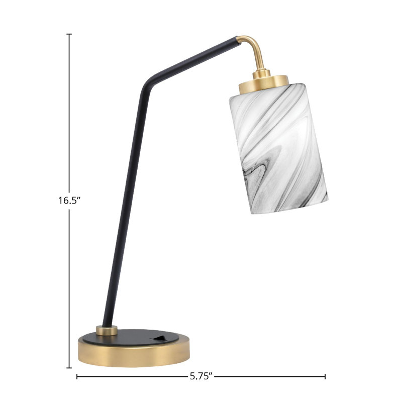 Lampe Gulcan, Noir mat / laiton