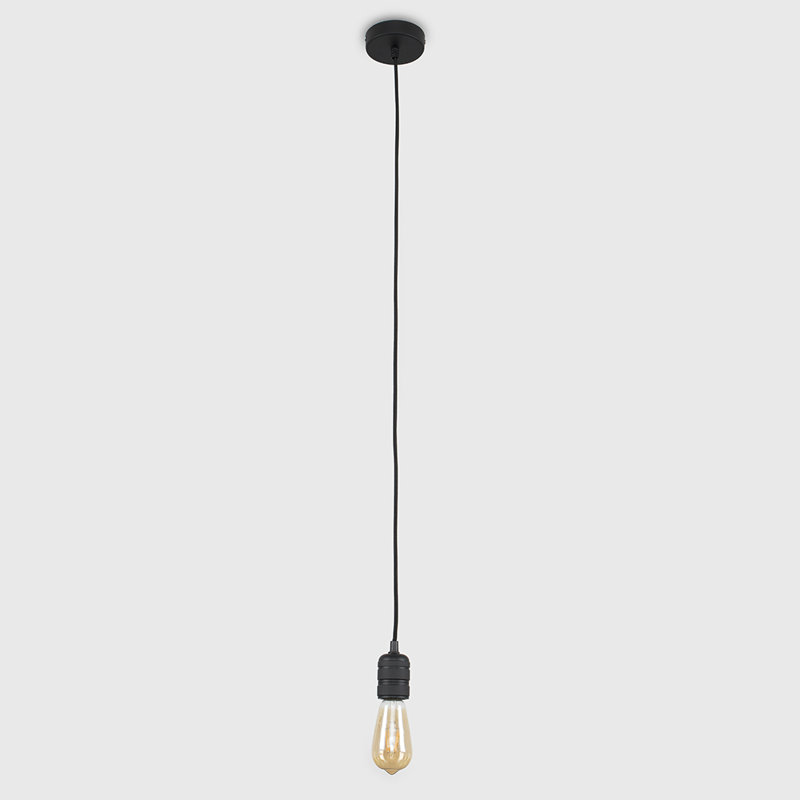 Baden 1 - Light Bulb Pendant, No, Black