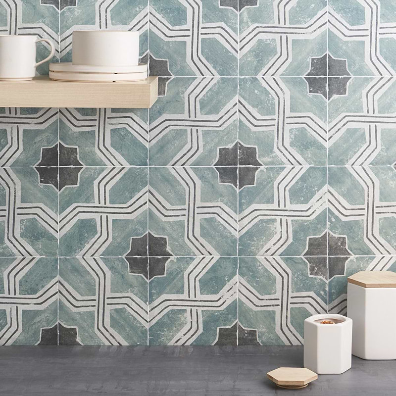 Alesso 7.87 In. X 7.87 In. Matte Porcelain Floor And Wall Tile (10.76 Sq. Ft. / Case), Deco Iberia