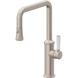 Davoli Kitchen Pull-Down Faucet with Button Sprayer - Quad Spout