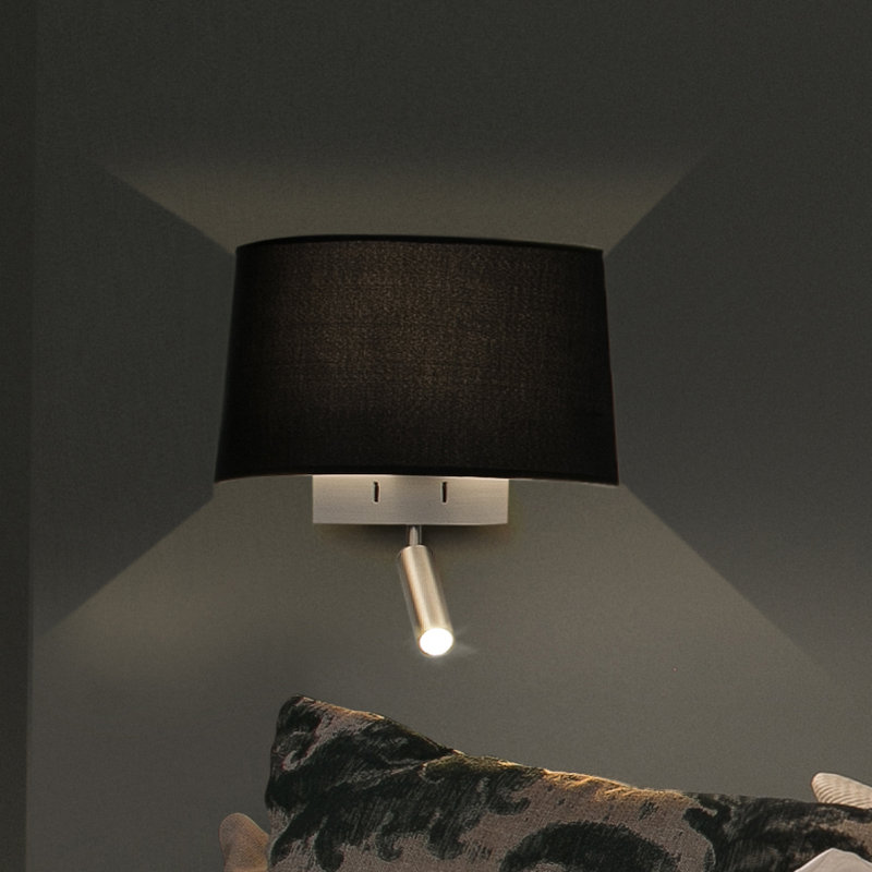 Rhodes LED Flush Mounted Sconce, Black