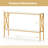 Narrow Console Table 2-tier Entryway Table With Storage 2 Support Bars Sofa Table White