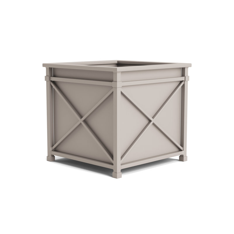 Venetian Metal Planter, Dove