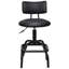 Tabouret de comptoir pivotant à hauteur réglable Arnetria