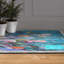 Tapis rectangulaire Divyan avec envers antidérapant