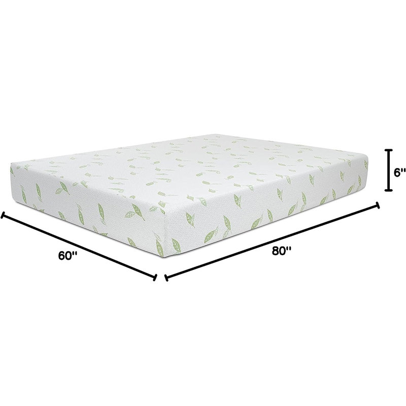 Matelas et sommier en mousse à mémoire de forme moyenne Alwyn Home Herzberg, Grand