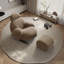 Chaise berçante moderne avec repose-pieds