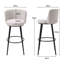 Bowne Upholstered Counter Stool with Metal Frame