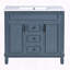 Ensemble de meuble-lavabo 36 po avec armoire à miroir et 2 portes à fermeture douce-56156959