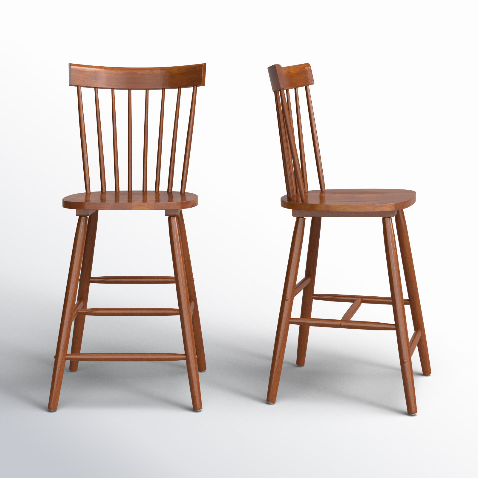 Stacee 29" Bar Stool, Bar Stool (29" Seat Height), Walnut