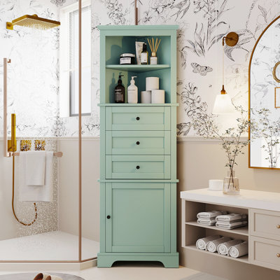 Green Triangle Tall Cabinet