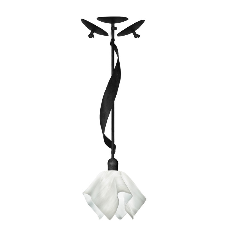 Luminaire suspendu Sapin, Nuage blanc, Noir