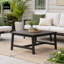 Ensemble de canapé 2 pièces avec causeuse d'extérieur et table basse-1458743433