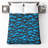 Blue Mountain Pattern Quilted Bedspread All Sizes-130426622