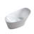 Simple Modern White Bathtub 55.12 W 30.71 H Tub & Shower Kit