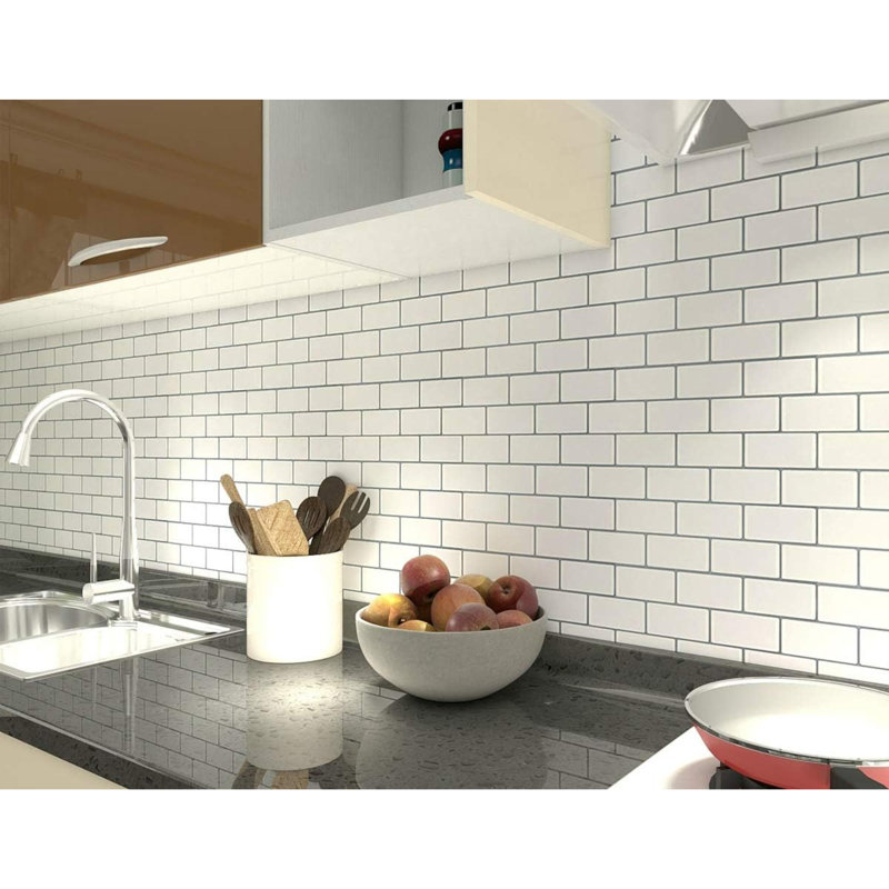 10 Sheet Peel And Stick Backsplash Subway 3D Wall Panels