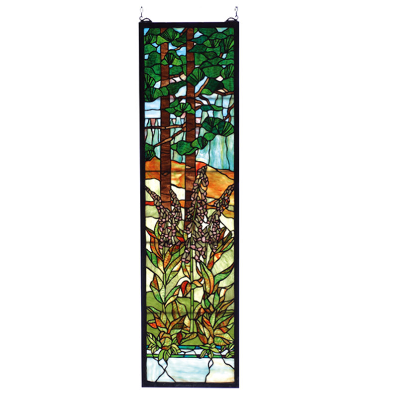 Tiffany Foxgloves Stained Glass Window