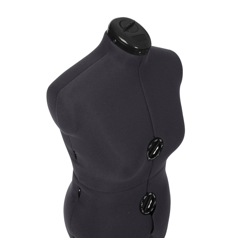 Adjustoform Tailormaid 8 Part Adjustable Dress Form, Grey Nylon Fabric Mannequin UK Dress Size 8-20