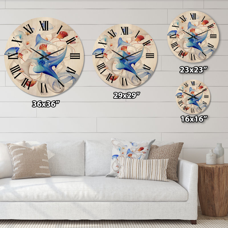 Annaleece Solid Wood Wall Clock, Large