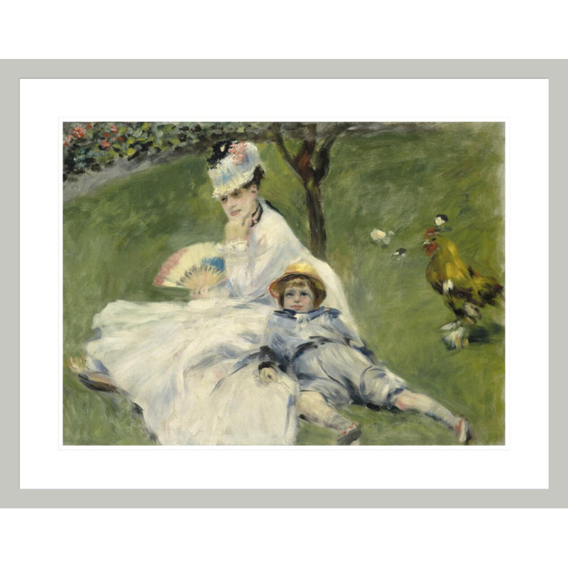 «Madame Monet and Her SonPierre-Auguste Renoir», estampe numérique encadrée, 23,32 po H x 29,5 po L