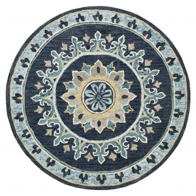 Deferiet Hand Tufted Floral Indoor Rug