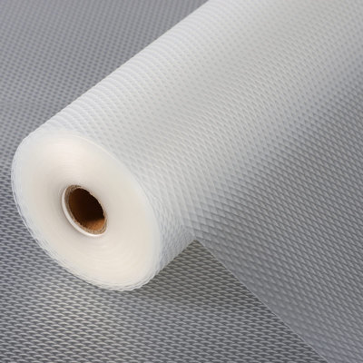 Shelf Liner Non-Slip Drawer Liner For Kitchen, Non Adhesive Cabinet Liner 12 Inch X 30 FT(360 Inch) Waterproof Refrigerator Liners For Kitchen Drawer, Bathroom Shelves Diamond Pattern Clear