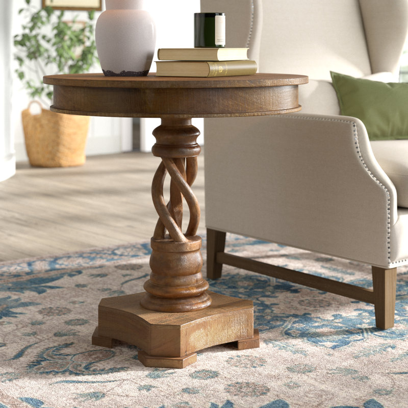 Sia Solid Wood End Table
