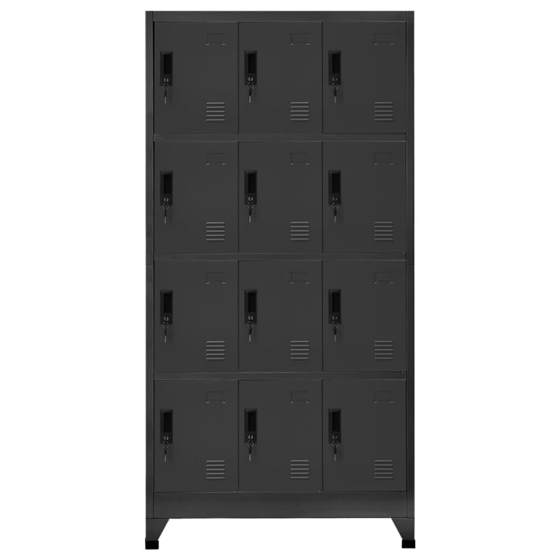 Vroman Metal 4 - Tier 90cm with Key, Anthracite