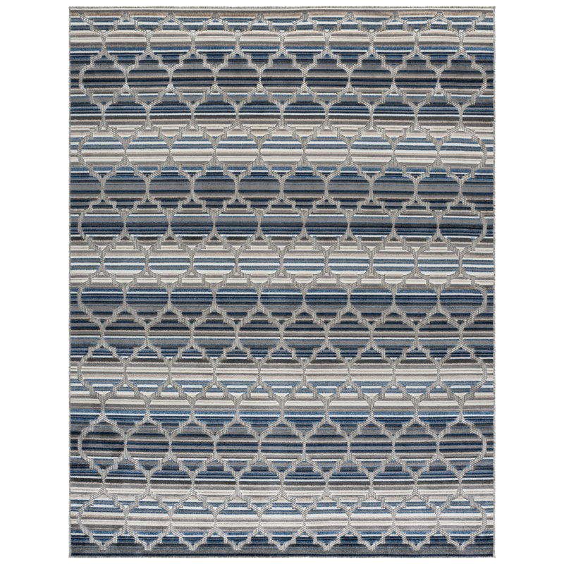 Longridge Performance Geometric Indoor/Outdoor Area Rug, Rectangle 8' x 10'