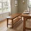 Upholstered Bench with Shelves