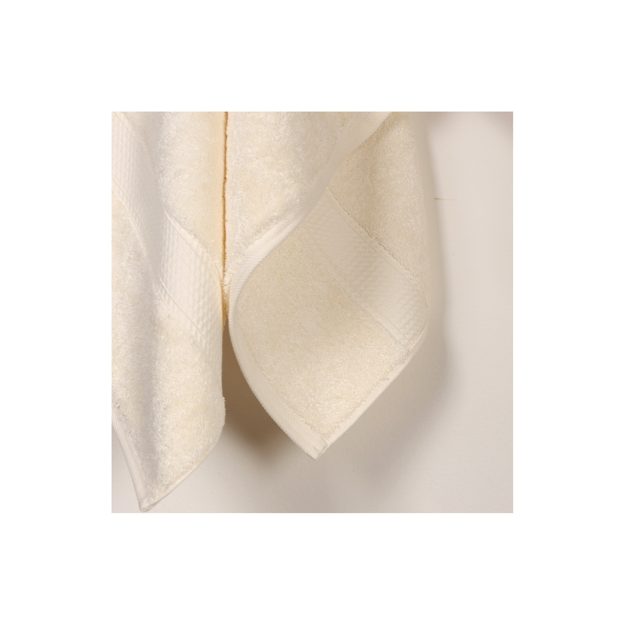Renata 800 GSM 2 Piece Certified Egyptian Cotton Bath Towel Set , Cream