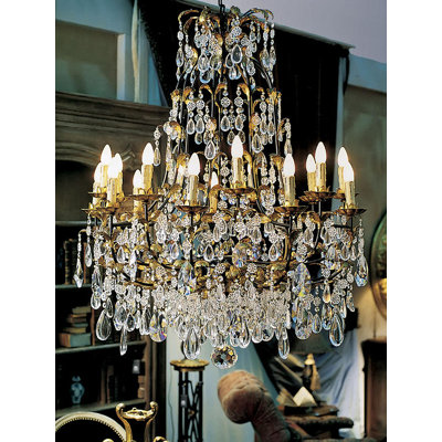 18-Light Candle Style Empire Chandelier