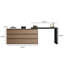Meuble-lavabo à rallonge 55,12 po 39,37 po Italian