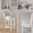 Tino Low Back Wood Swivel Stool-2001862289-2001862295