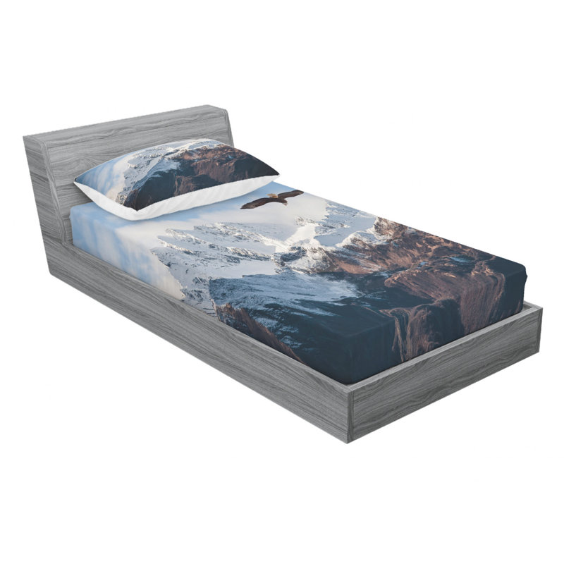 Microfiber Sheet Set, Twin Sheet Set with Fitted Sheet