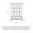 American Country Style Oak Wood & Glass Accent Cabinet