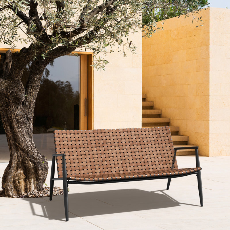 Hueramo Stainless Steel Outdoor Bench