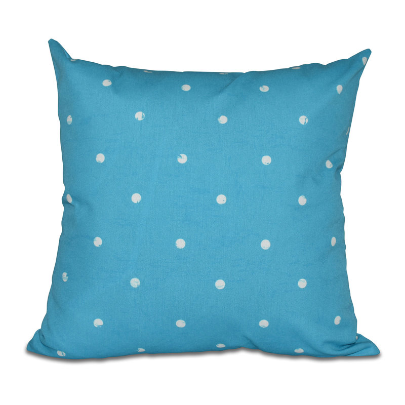 Housse et insert de coussin carré doré Dorothy, Turquoise